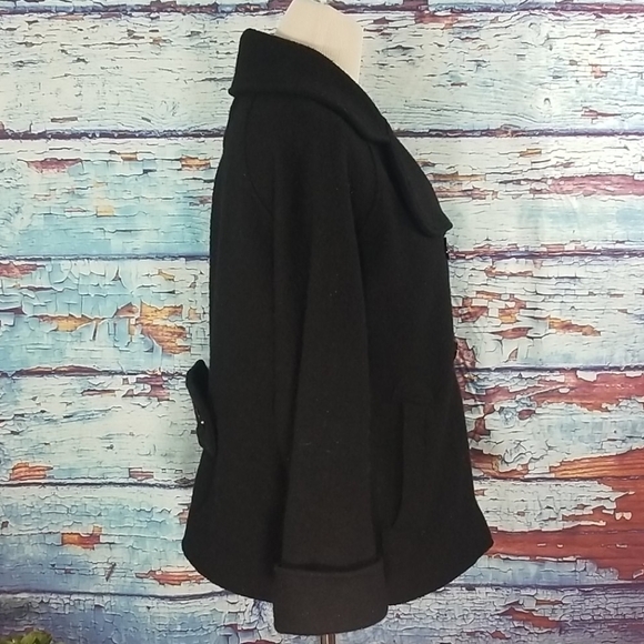 𝅺ZARA double breasted 100% wool pea coat - Picture 3 of 10